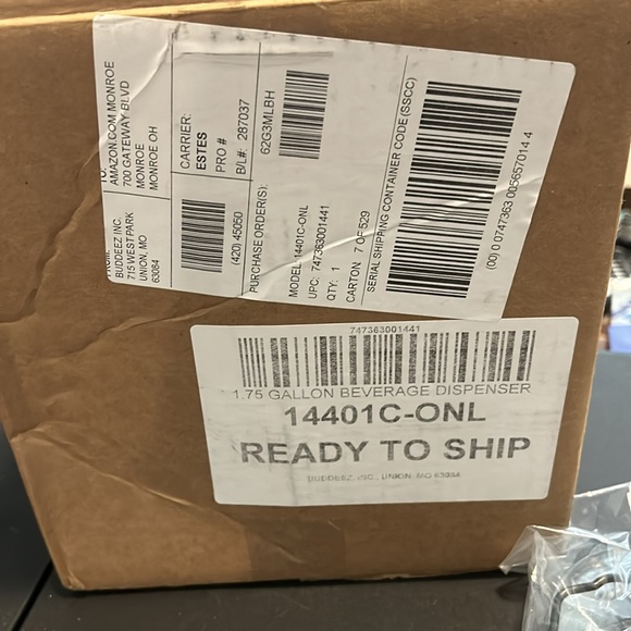 Buddeez 1.75 gallon beverage dispenser new in box - Picture 3 of 7